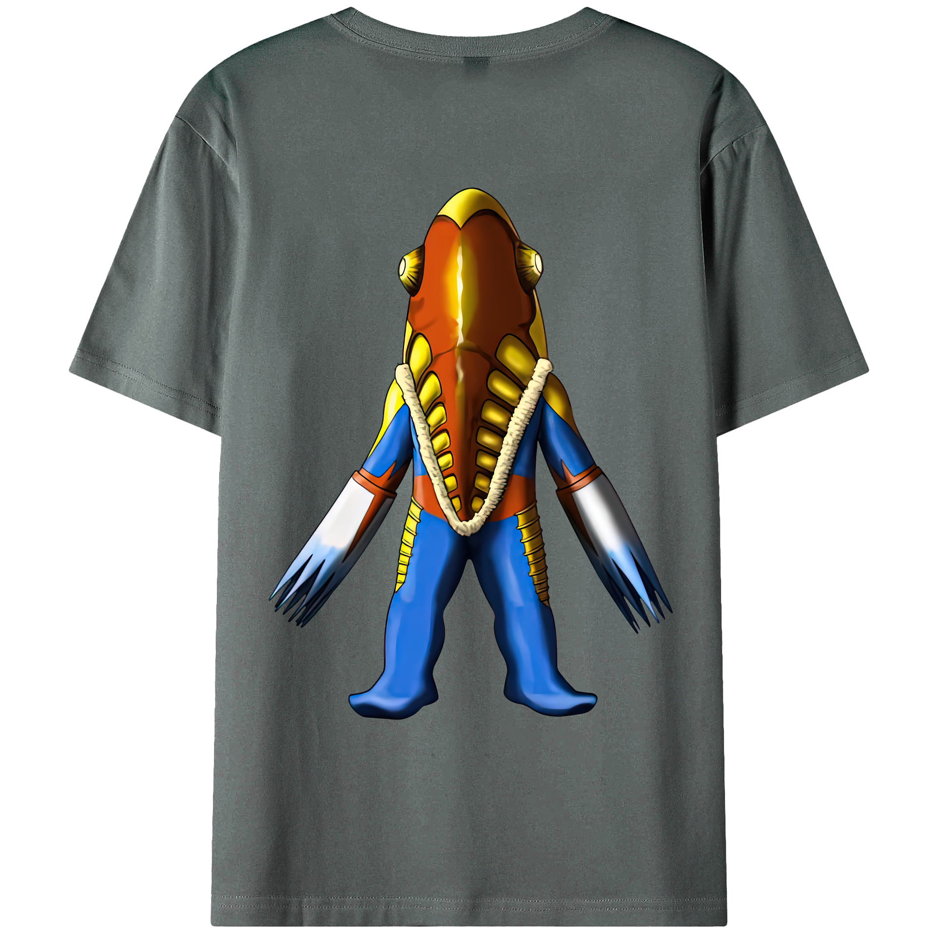（画像用） ウルトラマン Ultraman 綿100％ メンズ半袖Tシャツ（バックプリント） 通気性
